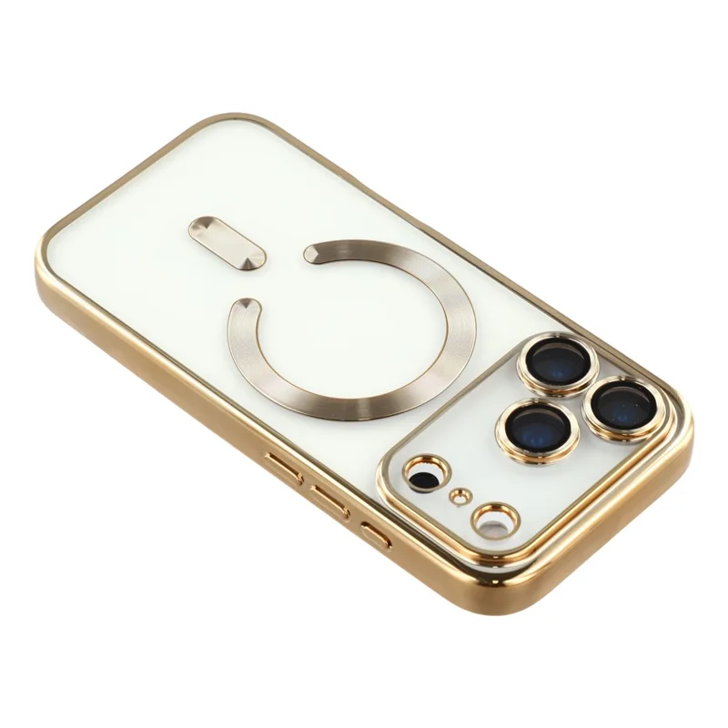 X-LEVEL For iPhone 17 Pro Max Case Compatible with MagSafe Full Camera Protection TPU Phone Cover - Gold