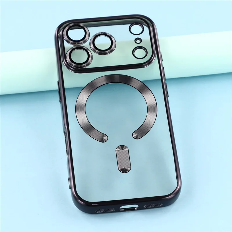 Funda para iPhone 17 Pro Max X-LEVEL compatible con MagSafe, protección completa de la cámara, cubierta de teléfono de TPU - Negro