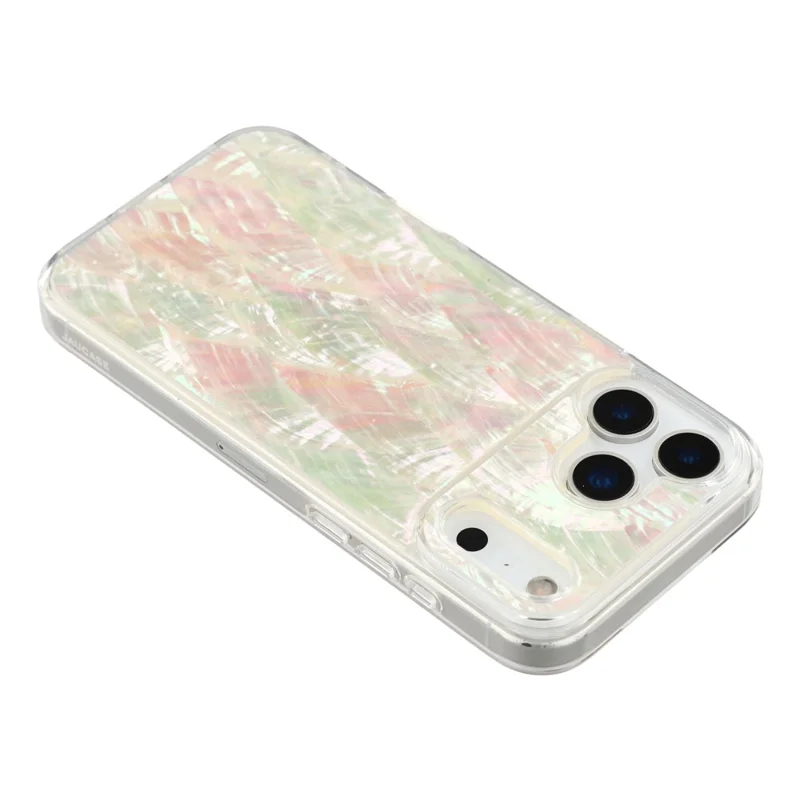 JAUCASE Pour iPhone 17 Pro Étui Magnétique Conception de Coquillage Naturel Couverture Arrière de Téléphone TPU - Couleur Coquillage