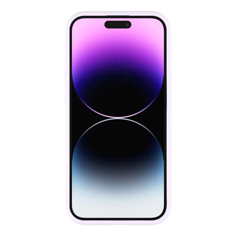 For iPhone 14 Pro Max Case Compatible with MagSafe Soft Skin-Touch Liquid Silicone + PC Phone Cover - Light Purple