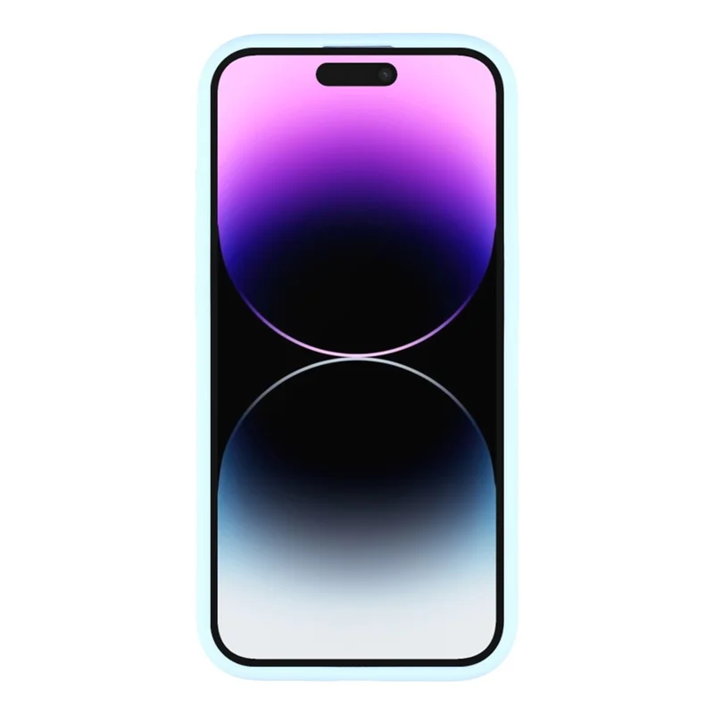 For iPhone 14 Pro Max Case Compatible with MagSafe Soft Skin-Touch Liquid Silicone + PC Phone Cover - Baby Blue