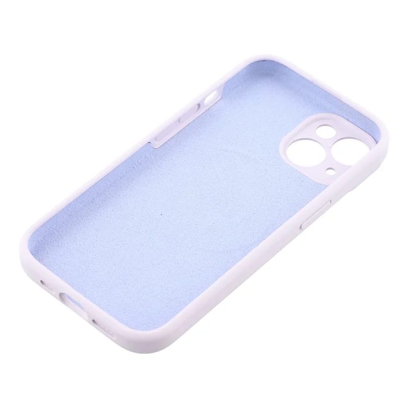 For iPhone 14 Case Compatible with MagSafe Soft Skin-Touch Liquid Silicone + PC Phone Cover - Light Purple