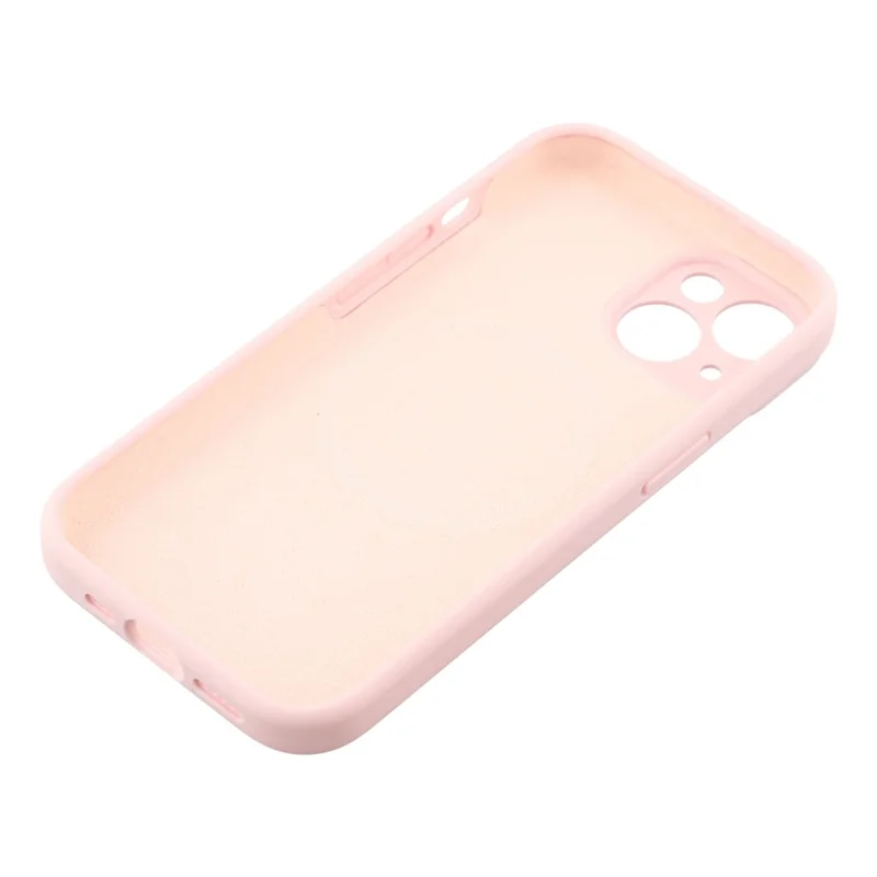 For iPhone 14 Case Compatible with MagSafe Soft Skin-Touch Liquid Silicone + PC Phone Cover - Pink