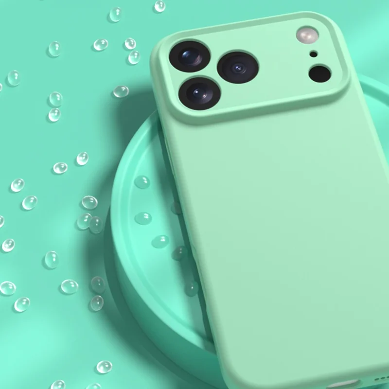 YCADEN For iPhone 17 Pro Max Case Precise Cutouts TPU Phone Back Cover - Grass Green