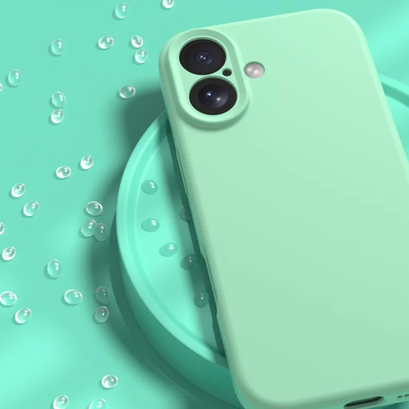 YCADEN For iPhone 17 Case Precise Cutouts TPU Phone Back Cover - Grass Green