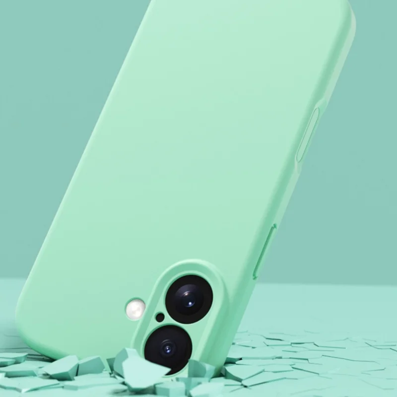 YCADEN For iPhone 17 Case Precise Cutouts TPU Phone Back Cover - Grass Green