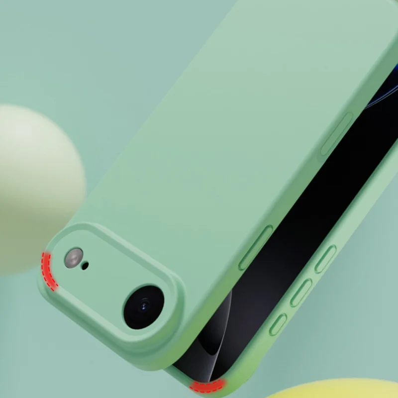 YCADEN For iPhone Air Case Precise Cutouts TPU Phone Back Cover - Grass Green