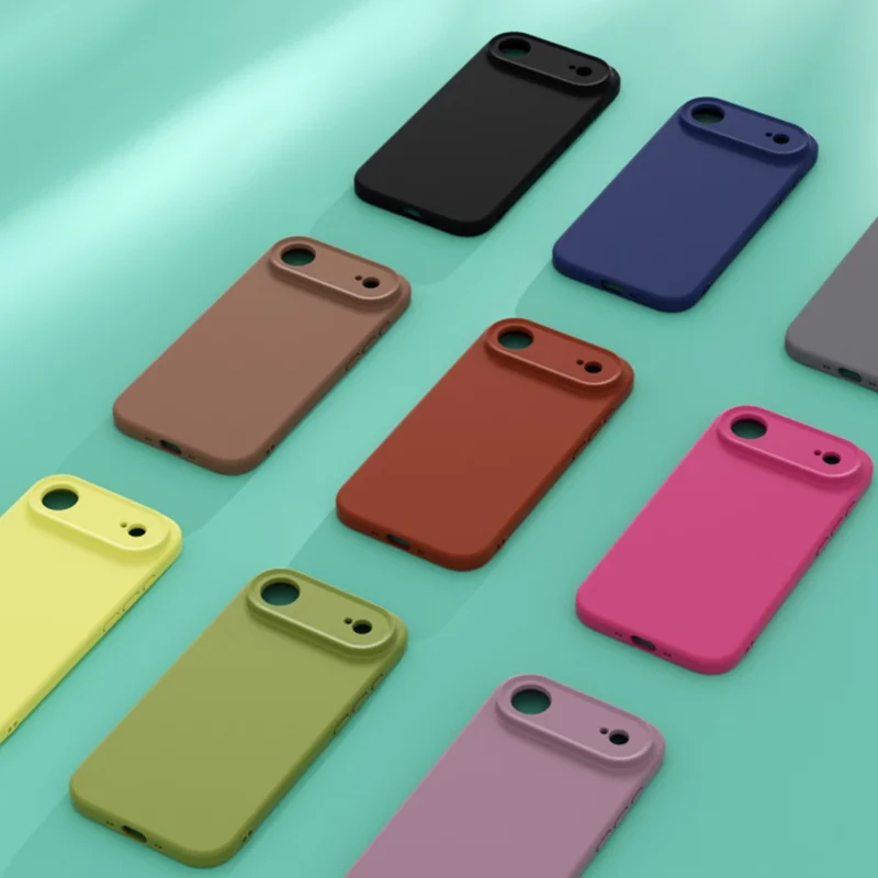 YCADEN For iPhone Air Case Precise Cutouts TPU Phone Back Cover - Blackcurrant