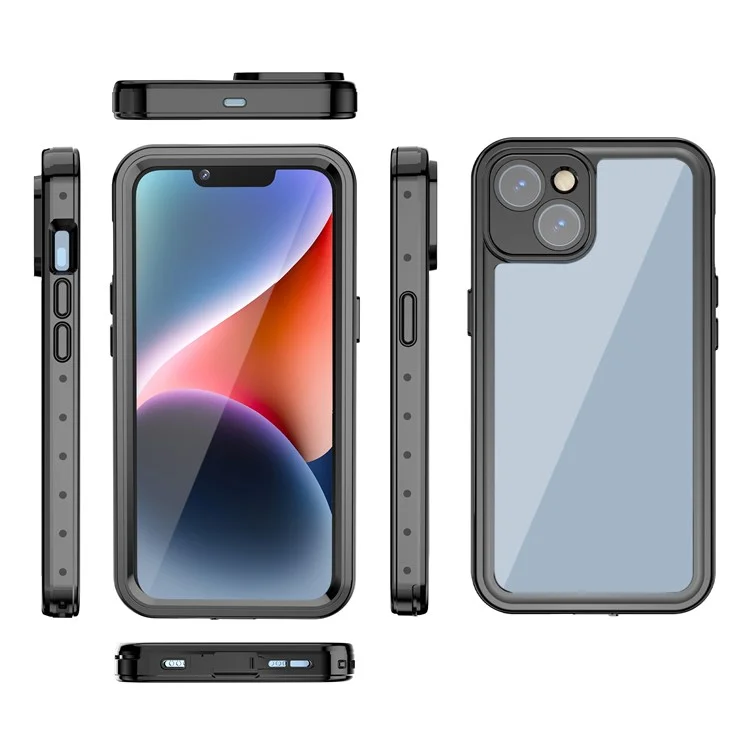 Capa à prova d'água REDPEPPER PRO Series IP68 para iPhone 14, Proteção total Resistente a arranhões Transparente Anti-poeira Capa de smartphone