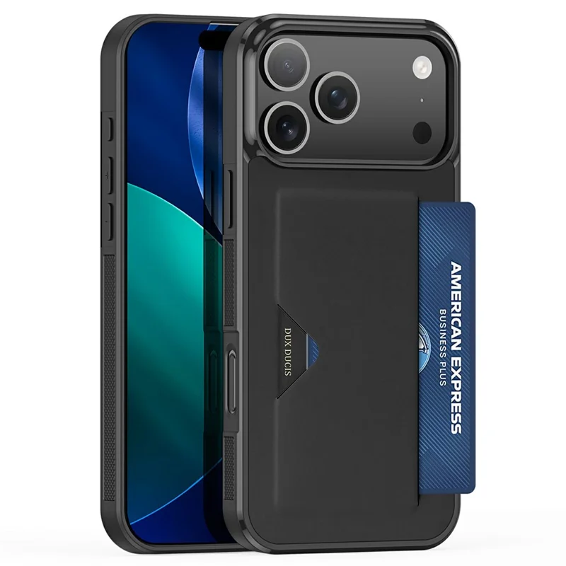 DUX DUCIS Pocard Series For iPhone 17 Pro Max Case Card Holder Leather + PC + TPU Phone Cover