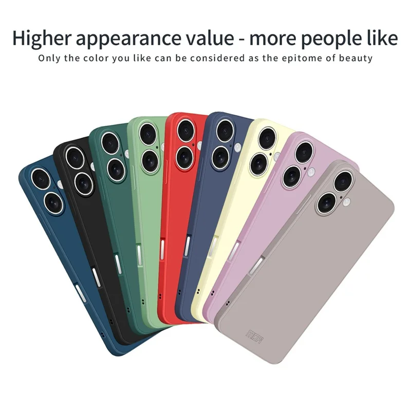 MOFI For iPhone 17 Case Skin Touch Soft TPU Protective Phone Cover - Green