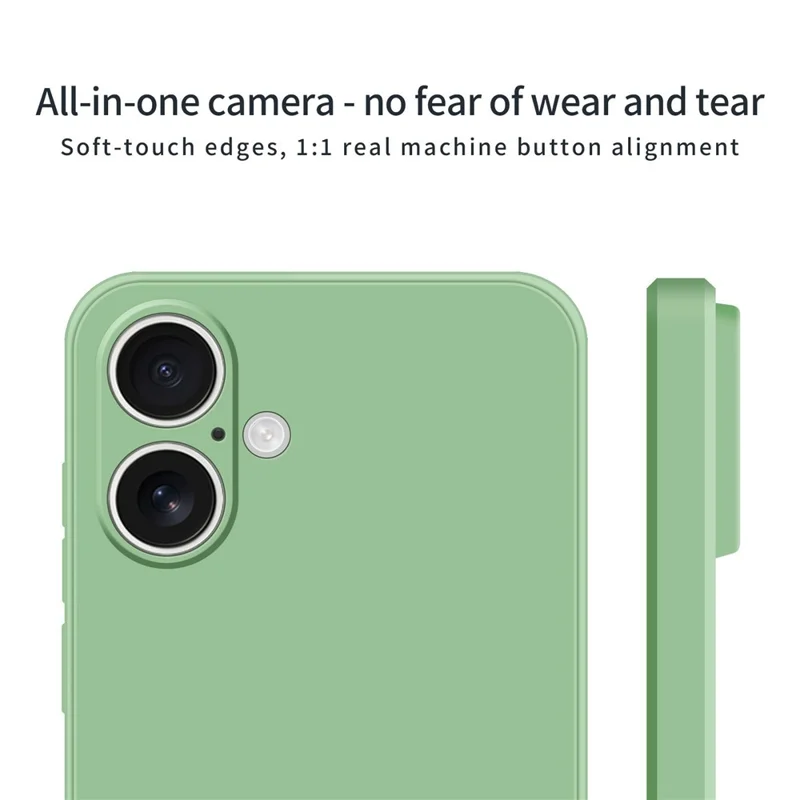 MOFI For iPhone 17 Case Skin Touch Soft TPU Protective Phone Cover - Green