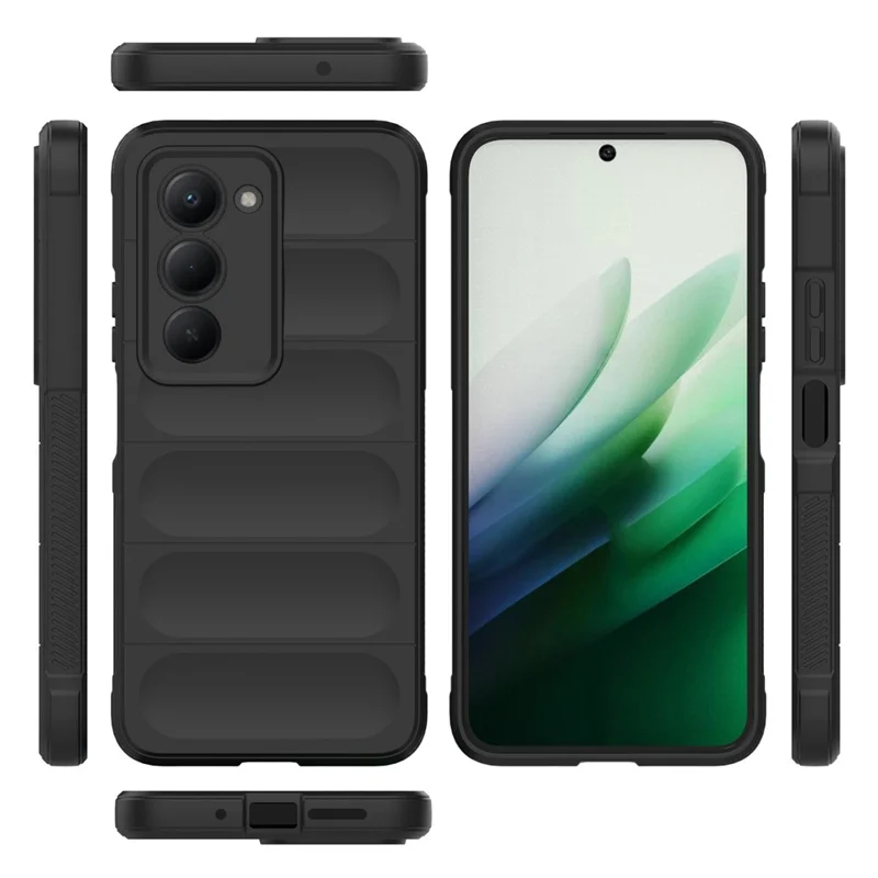 For Xiaomi Redmi 15 5G (Global) (169mm) Case Anti-Drop Soft TPU Rugged Phone Back Cover - Black