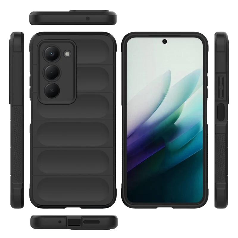 Funda para Xiaomi Redmi 15 4G (UE) (171 mm) Antichoque Suave TPU Resistente Cubierta Trasera del Teléfono - Negro