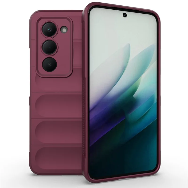 AMORUS Para Xiaomi Redmi 15 4G (UE) (171 mm) Funda Resistente a los Golpes Suave TPU Resistente Cubierta Trasera del Teléfono - Rojo Vino
