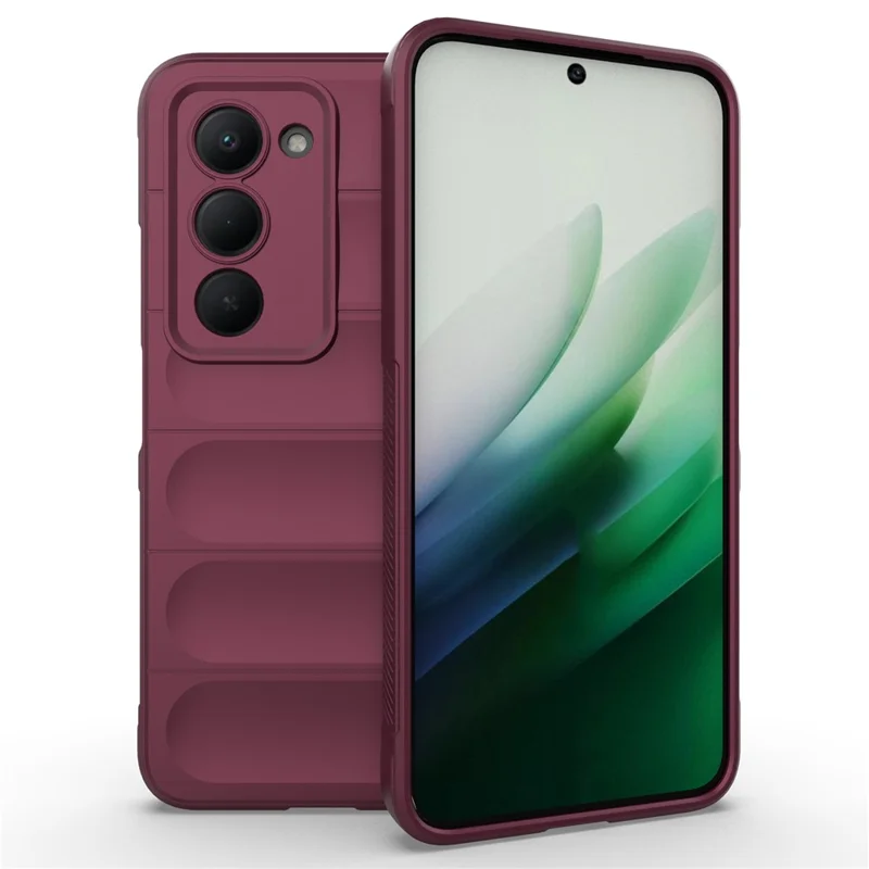 Чехол AMORUS для Xiaomi Redmi 15 5G (Global) (169 мм) противоударный, мягкий TPU, прочный чехол для задней панели телефона - бордовый