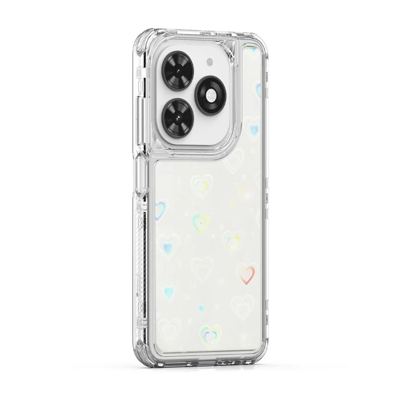 Прозрачный чехол для телефона для TECNO Spark Go 2024 4G / Spark 20 / Spark 20C / Pop 8 / Infinix Smart 8 4G / Smart 8 HD 4G / Hot 40i X6528B Акриловый TPU-чехол - Сердца