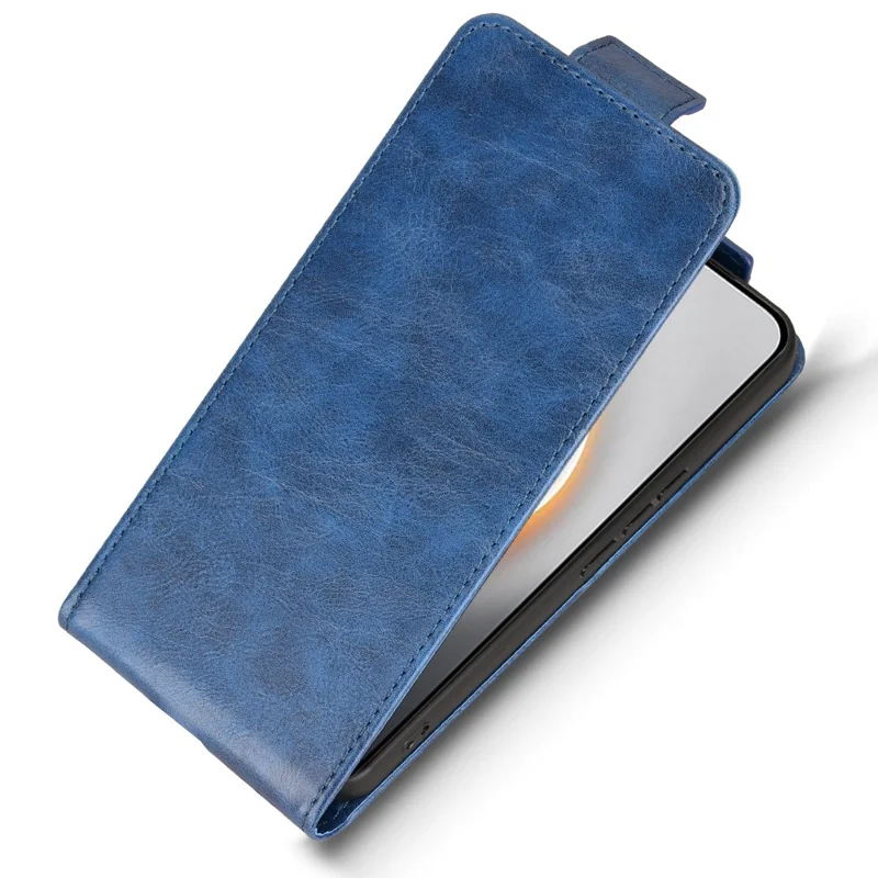For TECNO Pova 7 Pro 5G Stand Case Magnetisk Knap Vertikal Flip Læder Telefonbeskyttelse med Kortholder - Mørkeblå