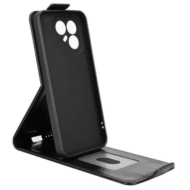 TECNO Pova 7 Ultra 5G Stand Case Custodia Verticale con Chiusura Magnetica in Pelle con Porta Carte - Nero