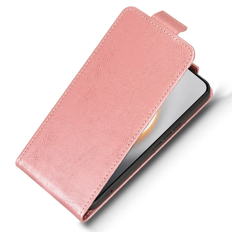 For TECNO Pova 7 Ultra 5G Stand Case Magnetic Clasp Vertical Flip Leather Phone Cover with Card Holder - Rose Gold