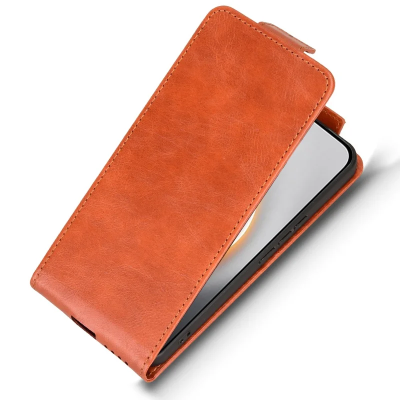 For TECNO Pova 7 Ultra 5G Stand Case Magnetic Clasp Vertical Flip Leather Phone Cover with Card Holder - Orange