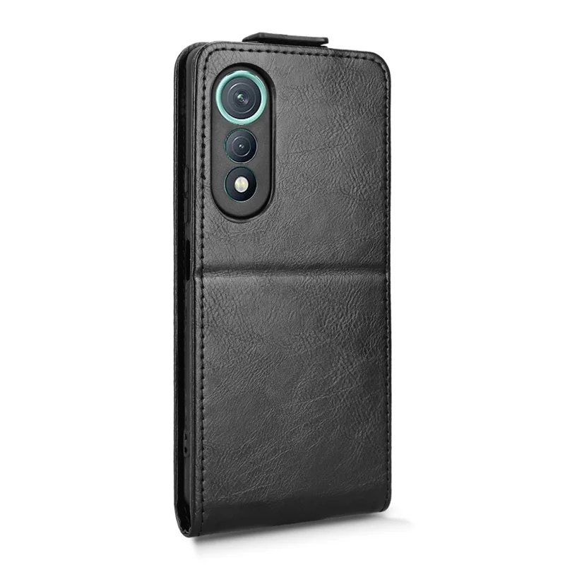 TECNO Pova Curve 5G LJ8k Ständer Hülle Magnetverschluss Vertikale Flip-Ledertasche mit Kartenhalter - Schwarz