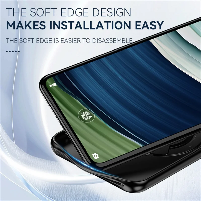 For Huawei Mate 70 Magnetic Case Hidden Kickstand Skin-Feel Matte PC TPU Phone Back Cover - Black