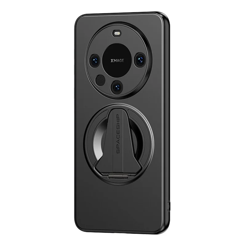 Funda para Huawei Mate 70 Pro / Mate 70 Pro+ Compatible con MagSafe con Soporte Oculto, Carcasa de PC TPU Mate con Sensación de Piel - Negro