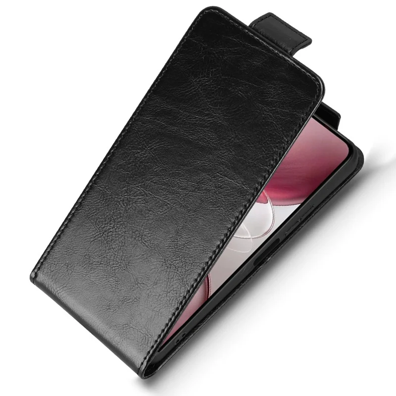 Funda de teléfono de cuero con cierre magnético vertical y soporte para tarjetas para Umidigi G100 Pro 4G / G100 5G - Negro