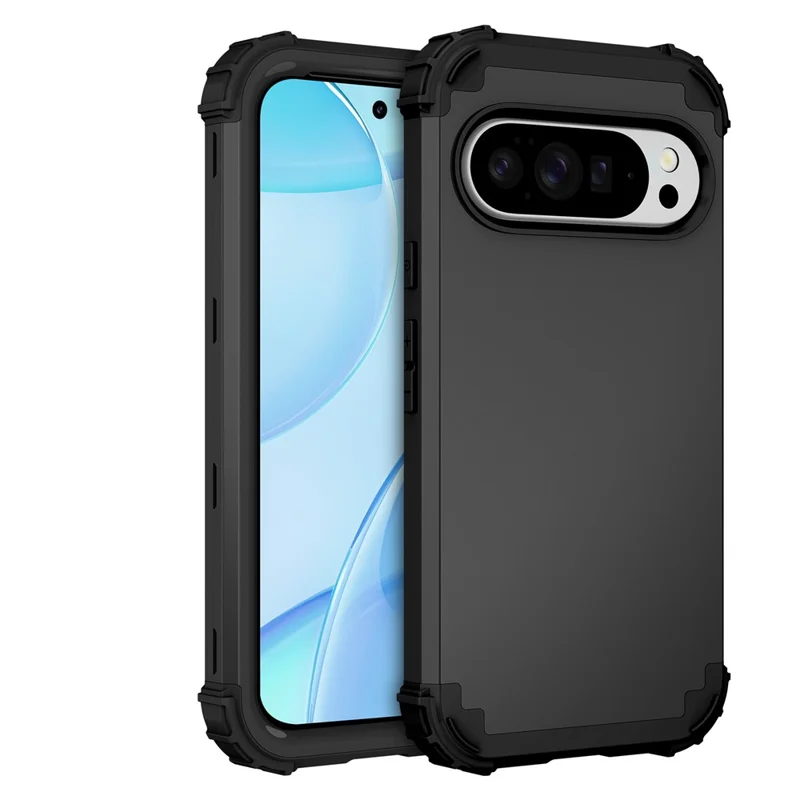 For Google Pixel 10 / 10 Pro Case Shockproof PC + TPU Phone Back Cover - Black