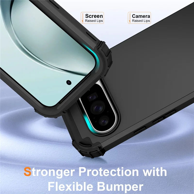 For Google Pixel 10 Pro XL Case Shockproof PC + TPU Phone Back Cover - Black