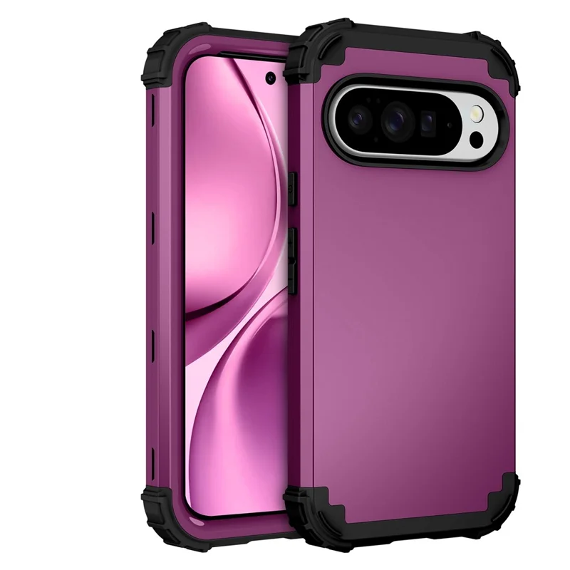 For Google Pixel 10 Pro XL Case Shockproof PC + TPU Phone Back Cover - Purple