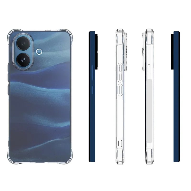 For vivo V60 Lite 5G TPU Phone Case Non Slip Transparent Mobile Phone Cover