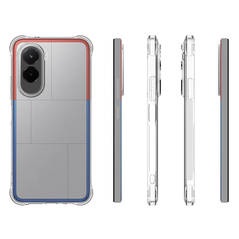 Funda de teléfono móvil TPU para Samsung Galaxy M56 5G, antideslizante, transparente
