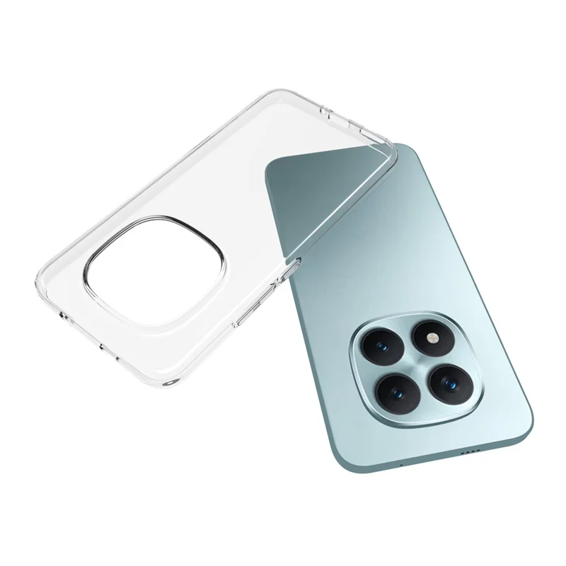 Étui pour Xiaomi Redmi Note 15 Pro+ 5G Résistant aux filigranes Étui de protection en TPU transparent pour téléphone