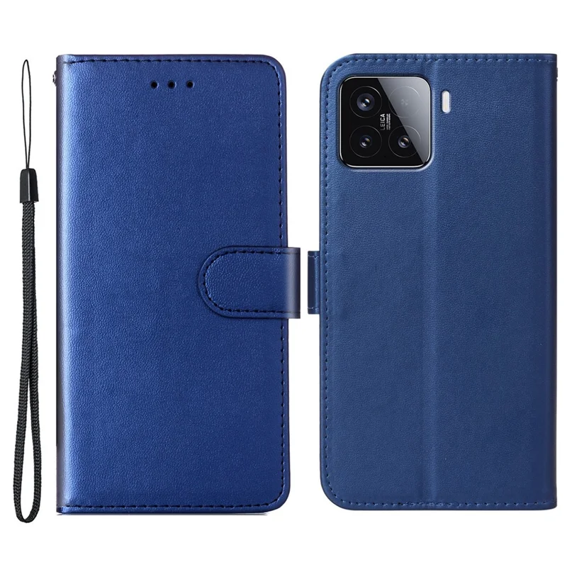 Capa de Carteira Xiaomi 15T Flip de Couro PU - Azul