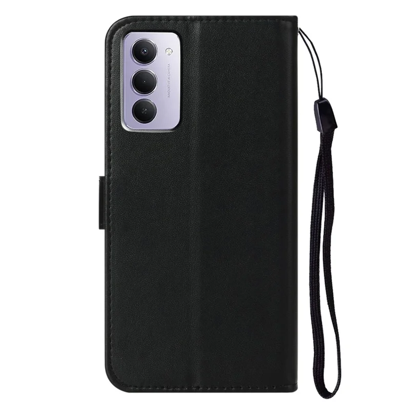 Étui portefeuille en cuir PU Flip Phone Cover Card Slot Holder - Noir pour Xiaomi Redmi 15 5G (Global) (169mm)