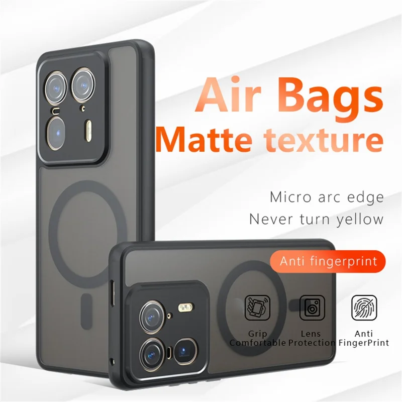 Motorola Edge 50 Ultra 5G Hülle Kompatibel mit MagSafe TPU + PC Matte Skin Touch Handyhülle
