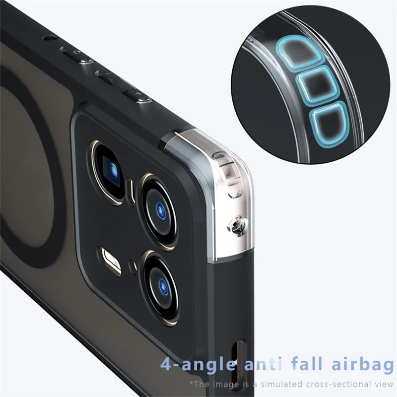 Motorola Edge 50 Ultra 5G Hülle Kompatibel mit MagSafe TPU + PC Matte Skin Touch Handyhülle