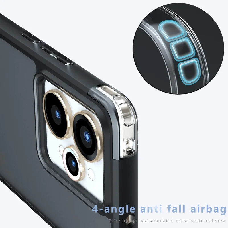 For Realme 15 Pro 5G / 15 5G Case Skin-Touch TPU + PC Matte Phone Back Cover, Transparent Black