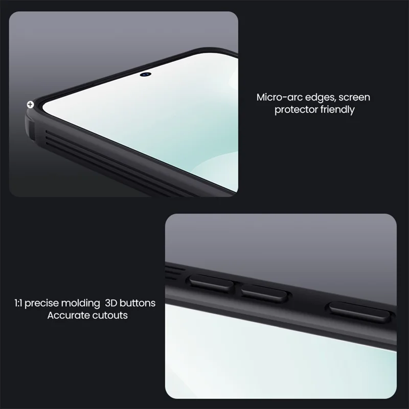 NILLKIN Camshield Pro Series for Samsung Galaxy S25 FE Case PC + TPU Slide Camera Lid Phone Cover