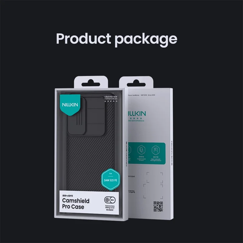 NILLKIN Camshield Pro Series for Samsung Galaxy S25 FE Case PC + TPU Slide Camera Lid Phone Cover