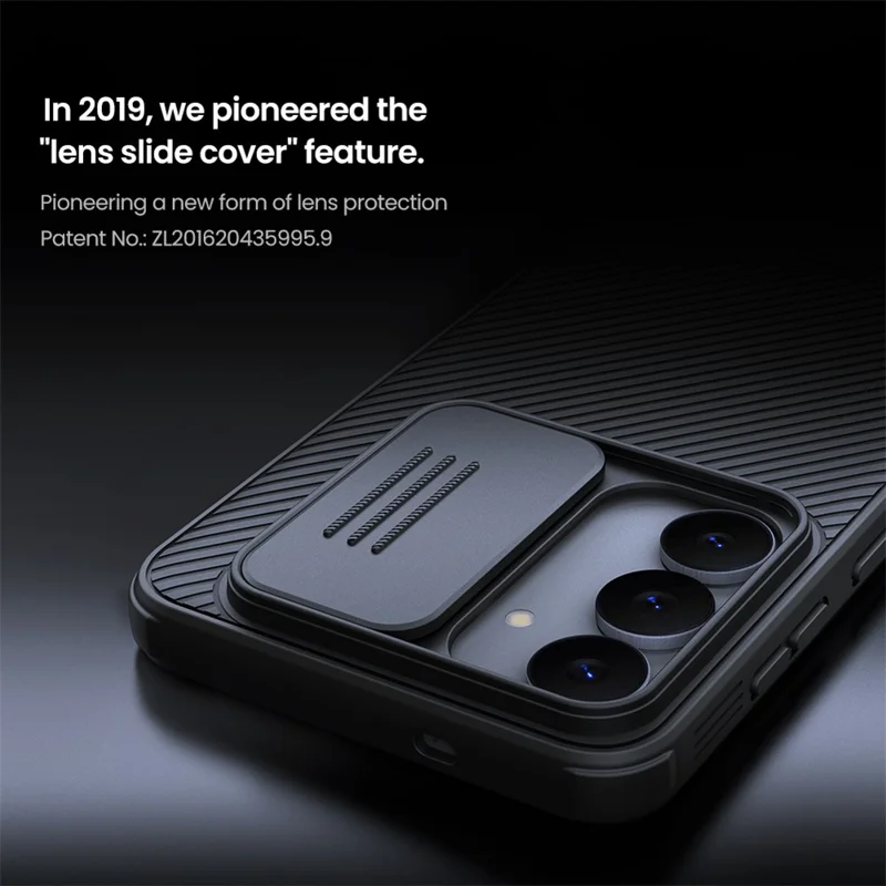 NILLKIN Camshield Pro Series for Samsung Galaxy S25 FE Case PC + TPU Slide Camera Lid Phone Cover