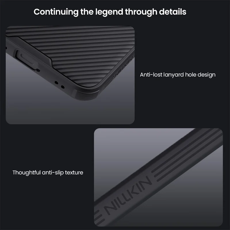 NILLKIN Camshield Pro for Samsung Galaxy S25 FE Case Compatible with MagSafe TPU + PC Phone Cover with Slider Camera