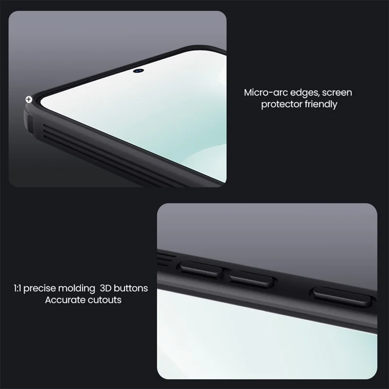 NILLKIN Camshield Pro for Samsung Galaxy S25 FE Case Compatible with MagSafe TPU + PC Phone Cover with Slider Camera