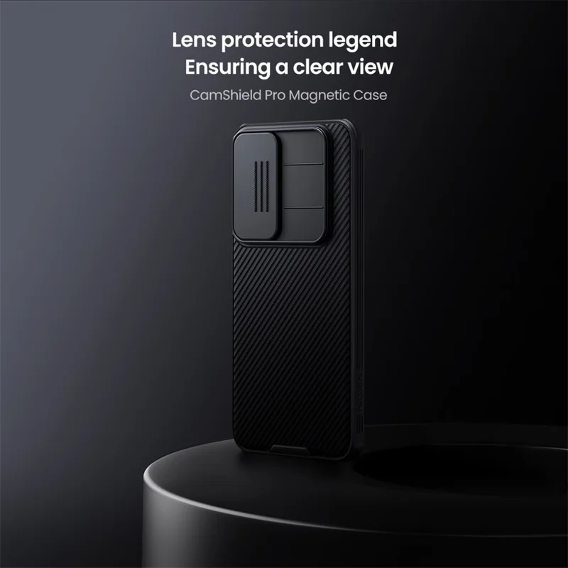 NILLKIN Camshield Pro for Samsung Galaxy S25 FE Case Compatible with MagSafe TPU + PC Phone Cover with Slider Camera