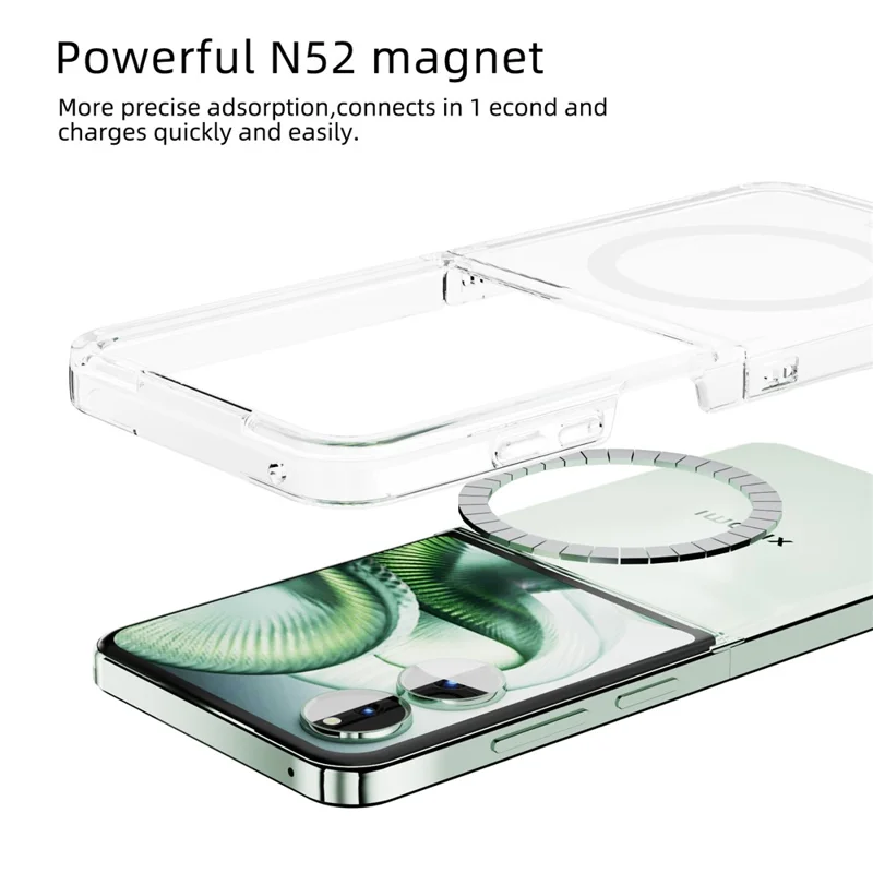 Capa Magnética Transparente ABEEL Anti-Riscos para Xiaomi Mix Flip 2
