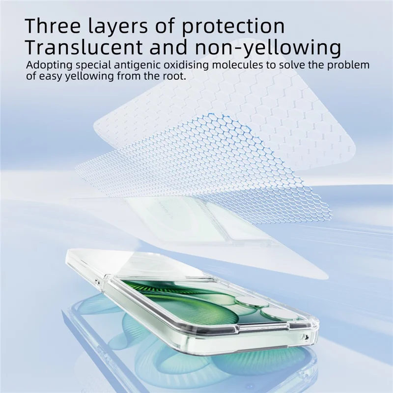 Capa Magnética Transparente ABEEL Anti-Riscos para Xiaomi Mix Flip 2