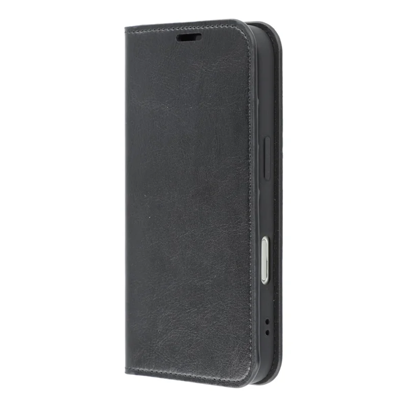 For iPhone 17 Stand Cases Genuine Split Leather Wallet Phone Cover Magnetic Closure