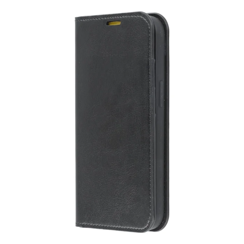 For iPhone 13 Stand Cases Genuine Split Leather Wallet Phone Cover Magnetic Closure